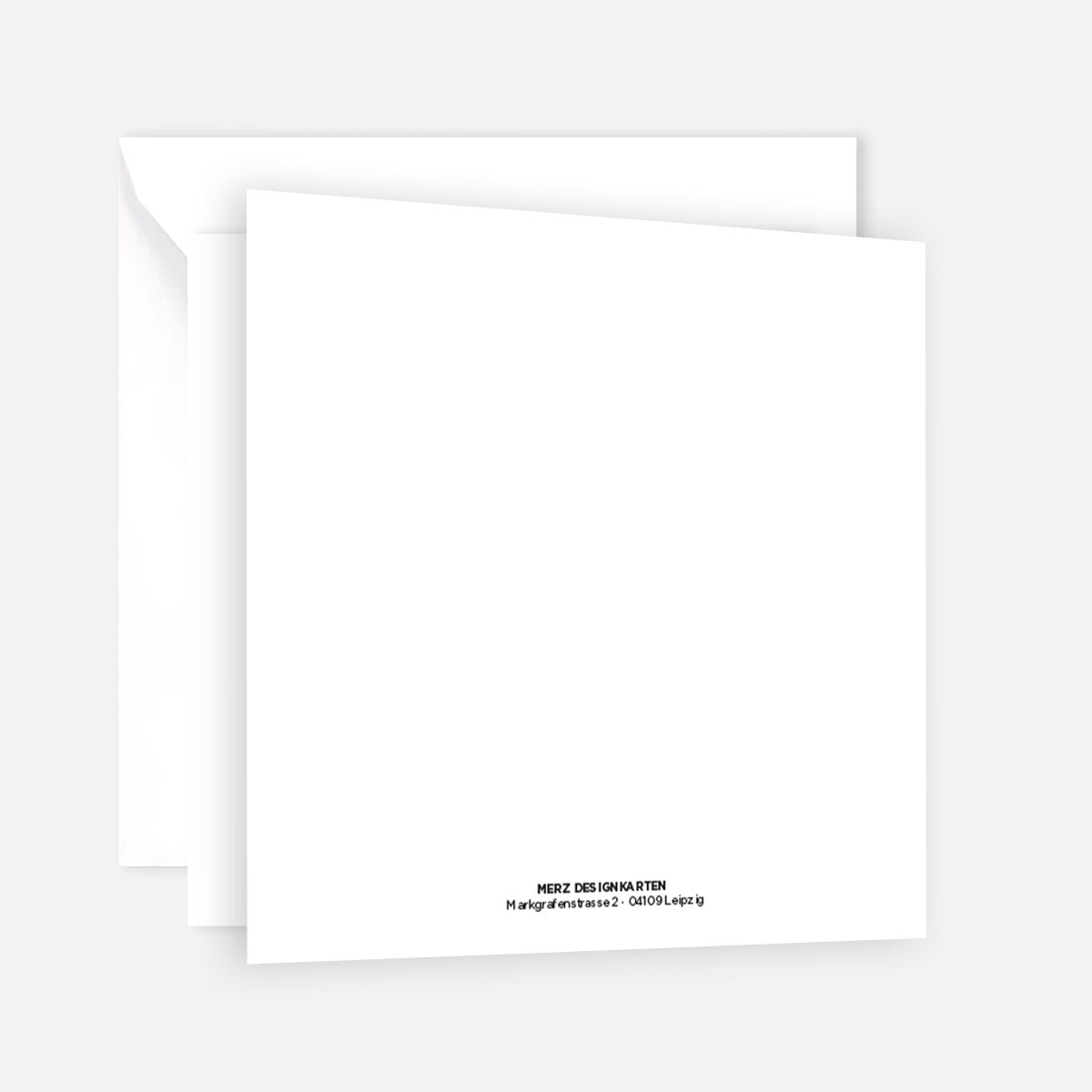 1 Geburtstagskarte Klappkarte Happy Birthday 14,8x14,8cm und 1 weißer Umschlag Merz Designkarten