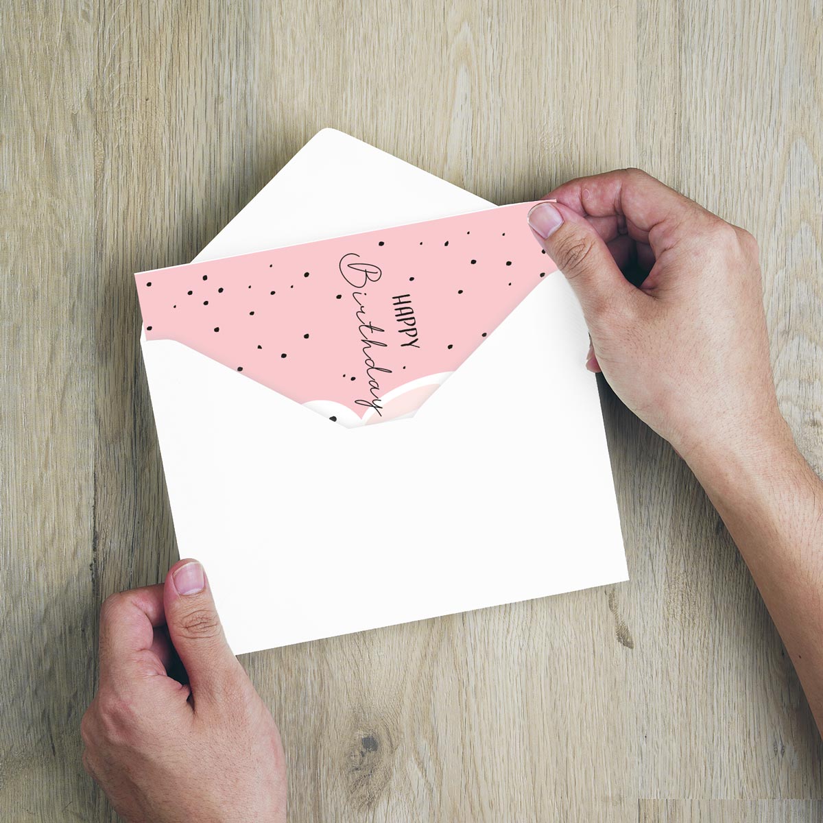 1 Premium Geburtstagskarte Happy Birthday 18x12cm mit Umschlag Handarbeit - Lieblingsladen