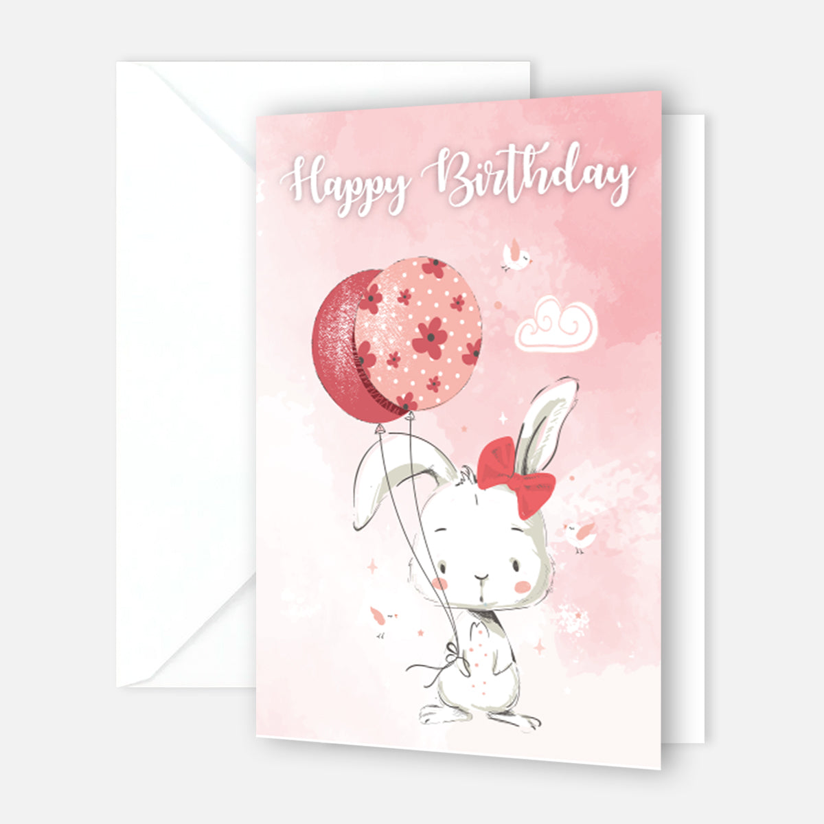 1 edle Geburtstagskarte Happy Birthday Klappkarte 18x12cm mit 1 weißen Umschlag Merz Designkarten