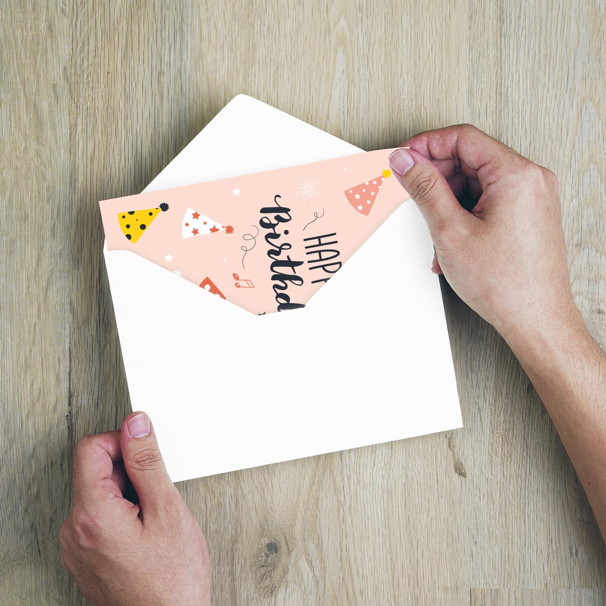 1 Premium Geburtstagskarte Happy Birthday 18x12cm mit Umschlag Handarbeit - Lieblingsladen