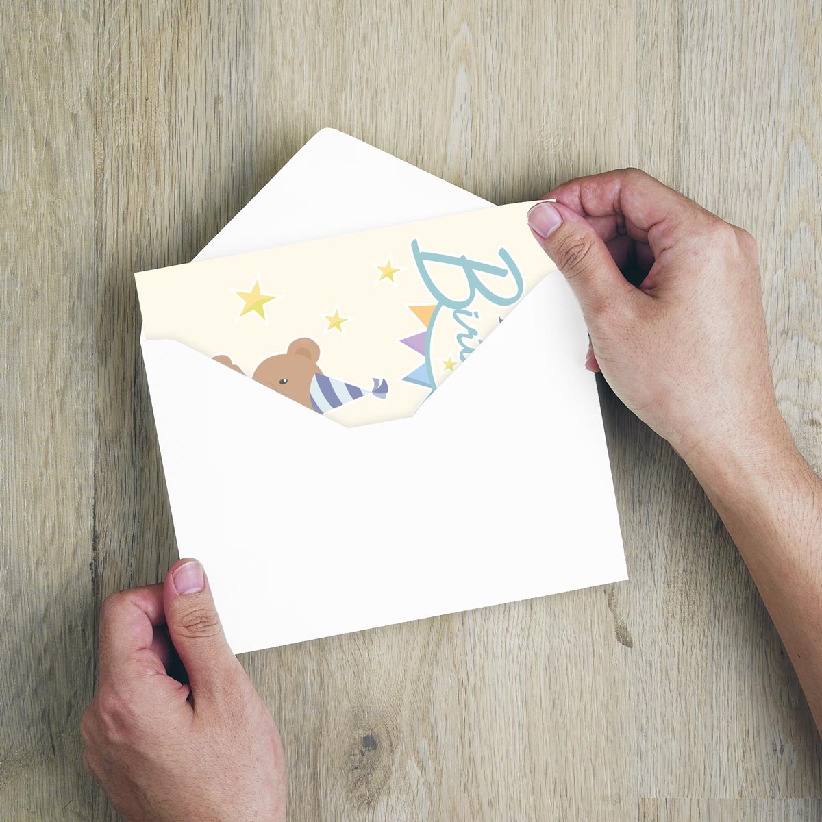 1 Premium Geburtstagskarte Kinder Happy Birthday 18x12cm mit Umschlag Handarbeit - Lieblingsladen