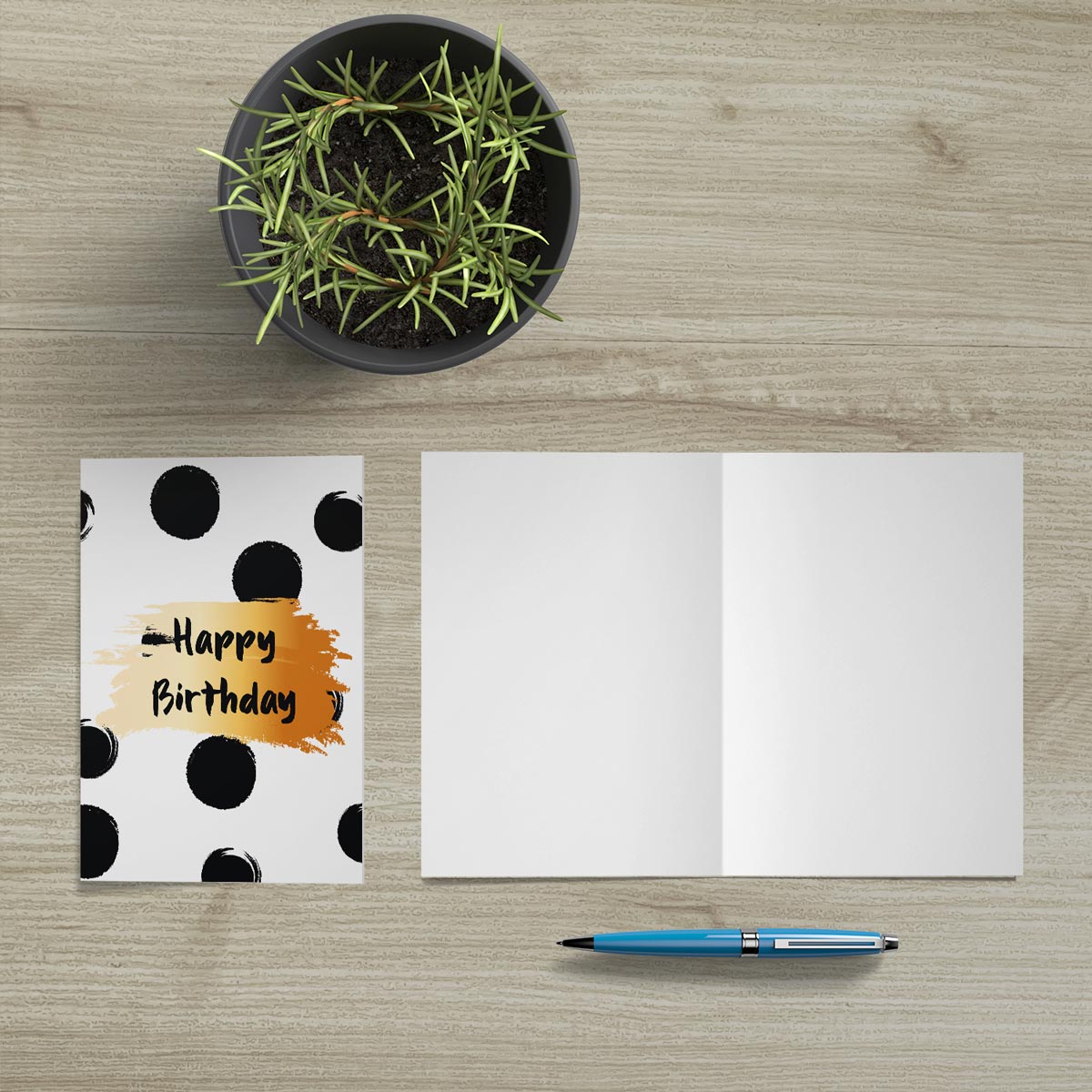 1 Premium Geburtstagskarte Happy Birthday 18x12cm mit Umschlag Handarbeit - Lieblingsladen