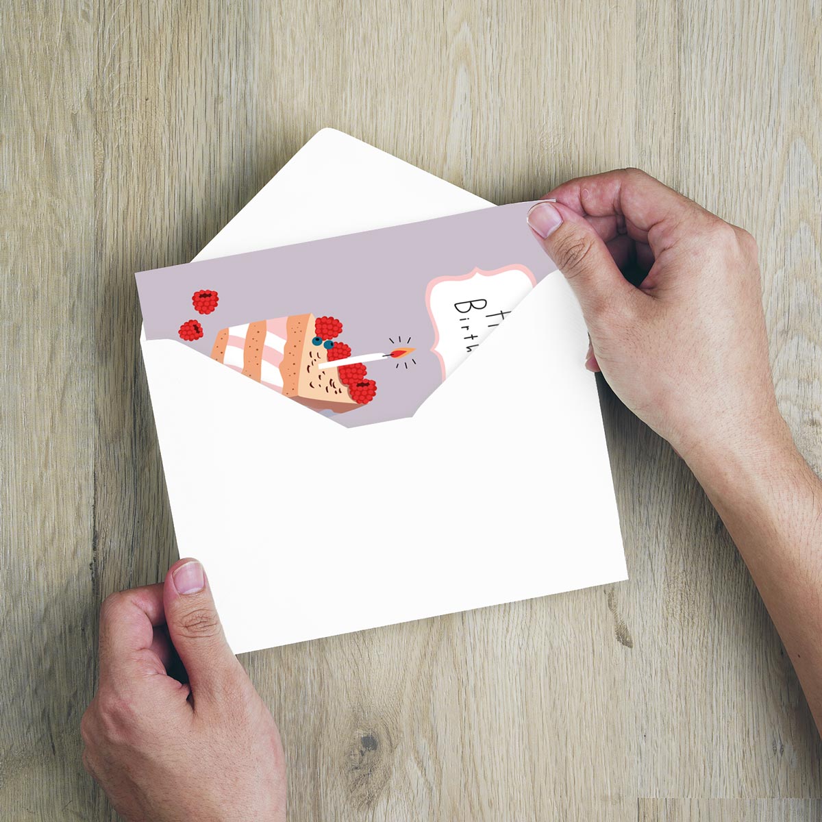 1 Premium Geburtstagskarte Happy Birthday 18x12cm mit Umschlag
