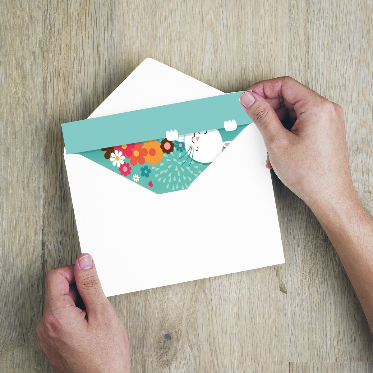 6 Premium Osterkarte Grußkarten Ostern Klappkarte mit Umschlag 12x18cm Karten Merz Designkarten