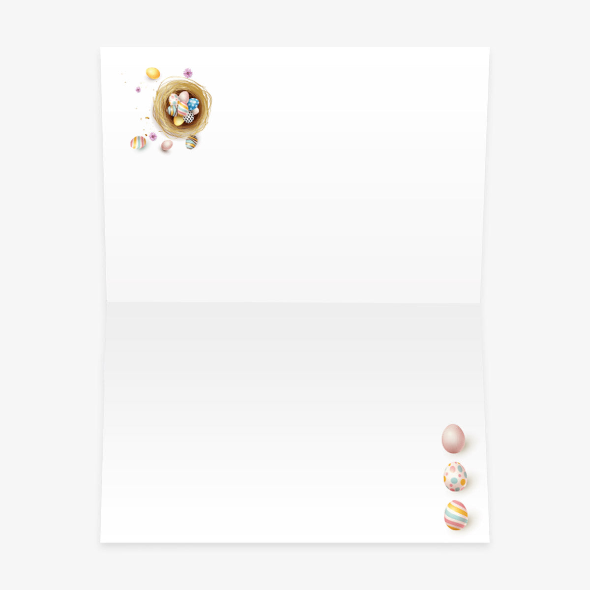 6 Premium Osterkarte Grußkarten Ostern Klappkarte mit 6 Umschläge 12x18cm Karten Merz Designkarten