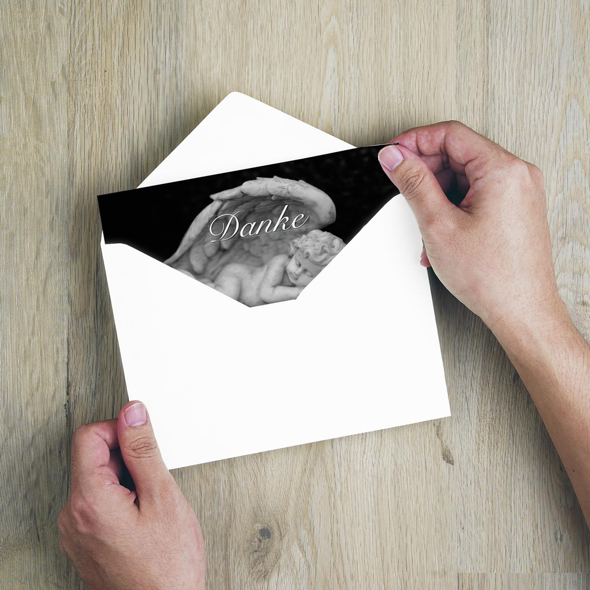 30 Trauerkarten Danksagung Klappkarten mit 30 Umschläge - Merz Designkarten