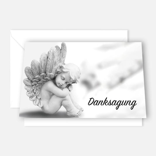 30 Trauerkarten Danksagung Klappkarten mit 30 Umschlägen - Merz Designkarten