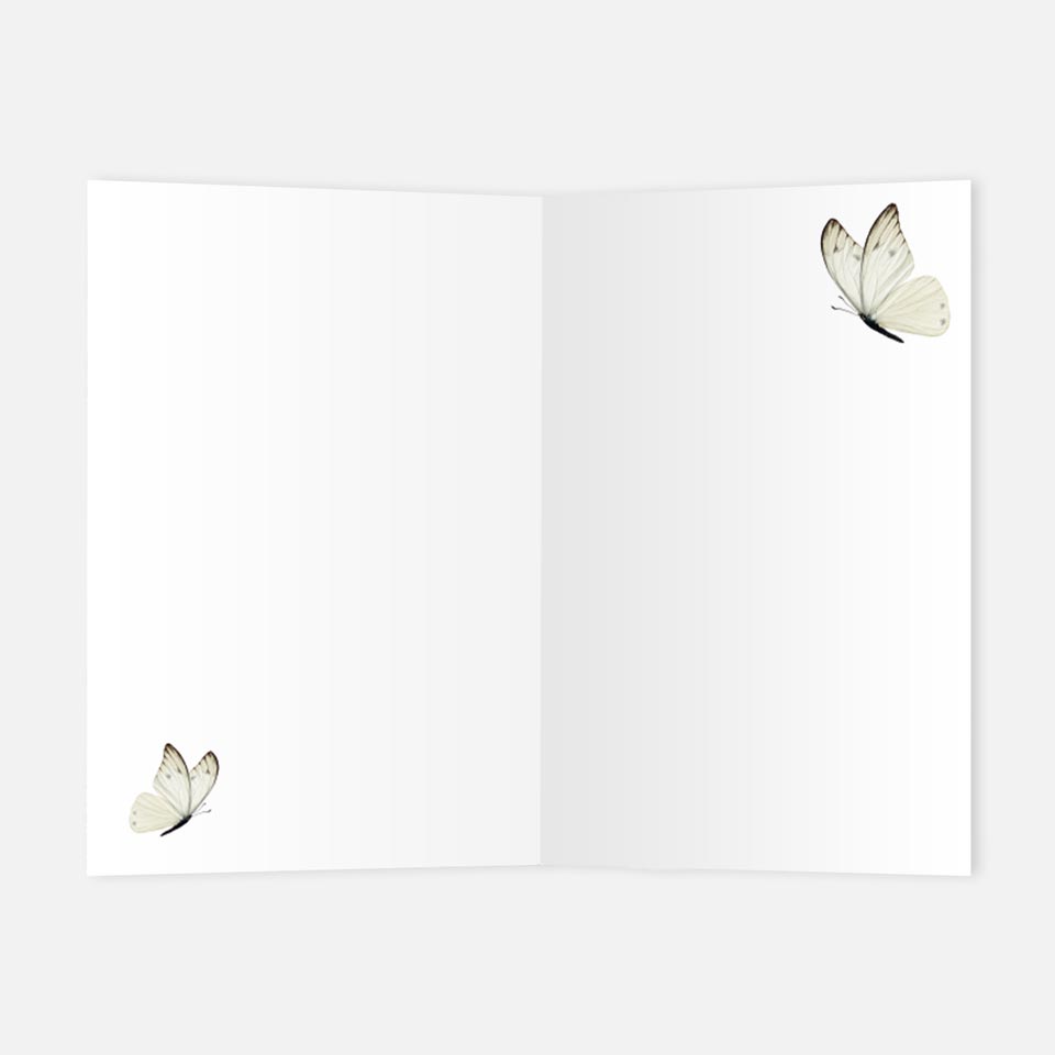 30 Trauerkarten Danksagung Klappkarten mit 30 Umschläge, Set -Beerdigung Danke Merz Designkarten