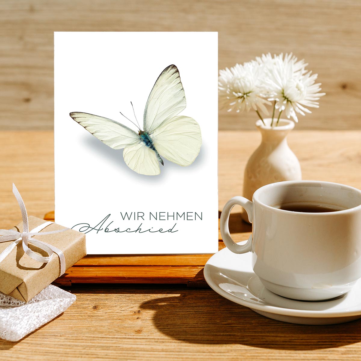 30 Trauerkarten Danksagung Klappkarten mit 30 Umschläge, Set -Beerdigung Danke Merz Designkarten