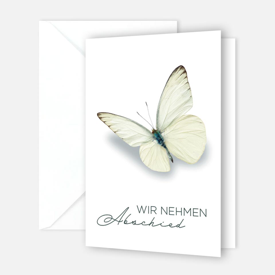 30 Trauerkarten Danksagung Klappkarten mit 30 Umschläge, Set -Beerdigung Danke Merz Designkarten