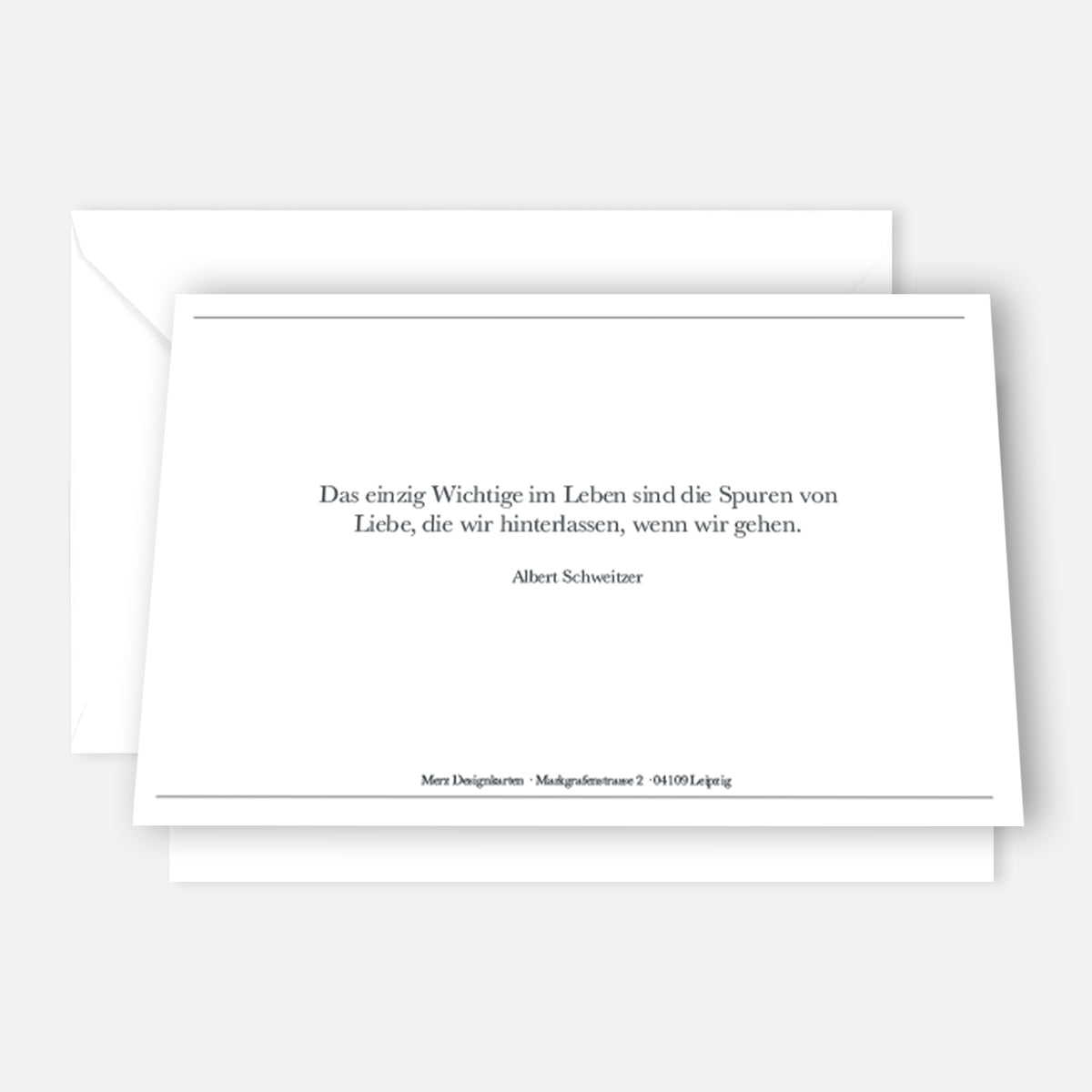 30 Trauerkarten Danksagung Klappkarten mit 30 Umschläge, Set -Beerdigung Danke - Merz Designkarten