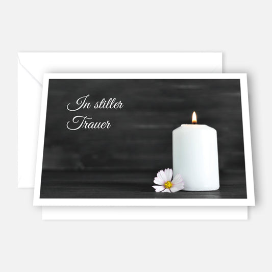 30 Trauerkarten Danksagung Klappkarten mit 30 Umschläge, Set -Beerdigung Danke - Merz Designkarten