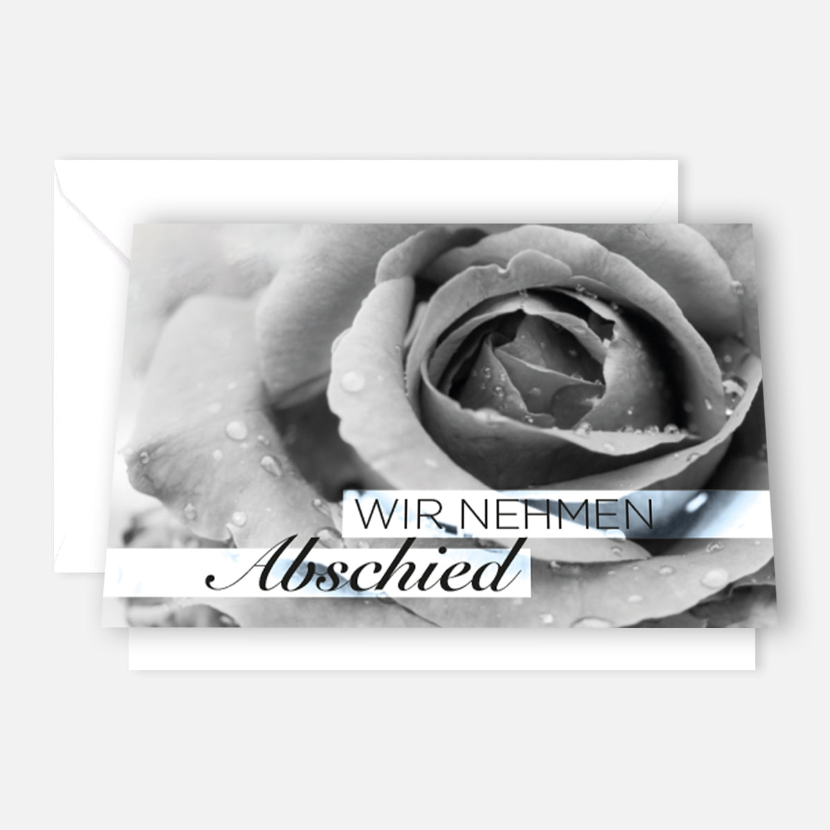 20 Trauerkarten Abschied Trauer Klappkarten mit 20 Umschläge Set Beerdigung Merz Designkarten