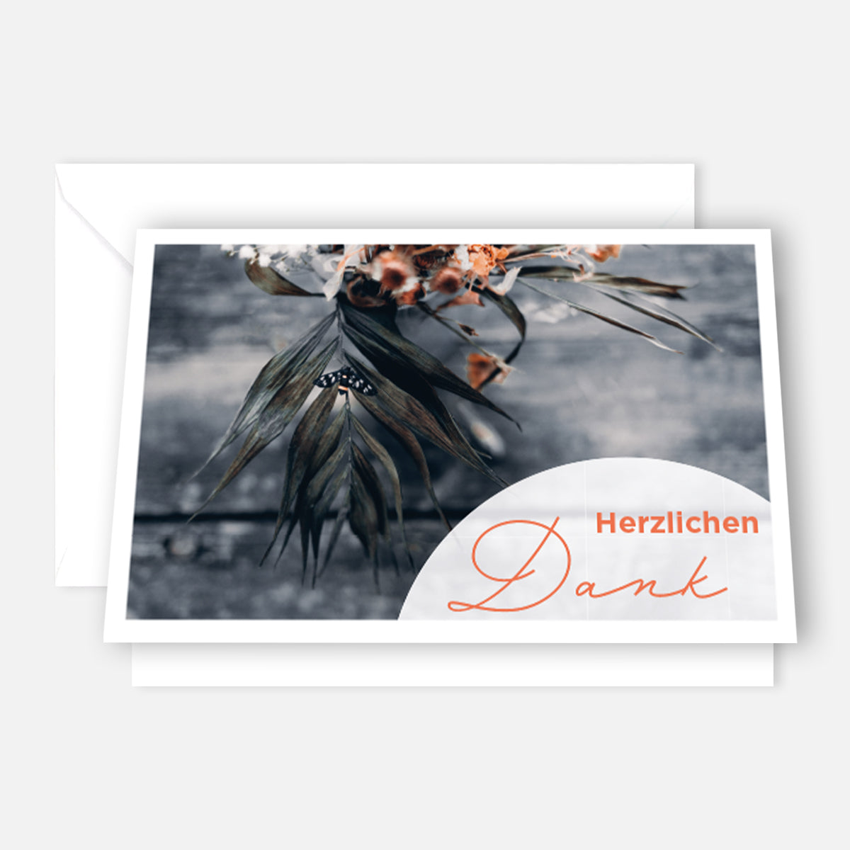 20 Trauerkarten Danksagung Klappkarten mit 30 Umschläge, Set -Beerdigung Danke Merz Designkarten