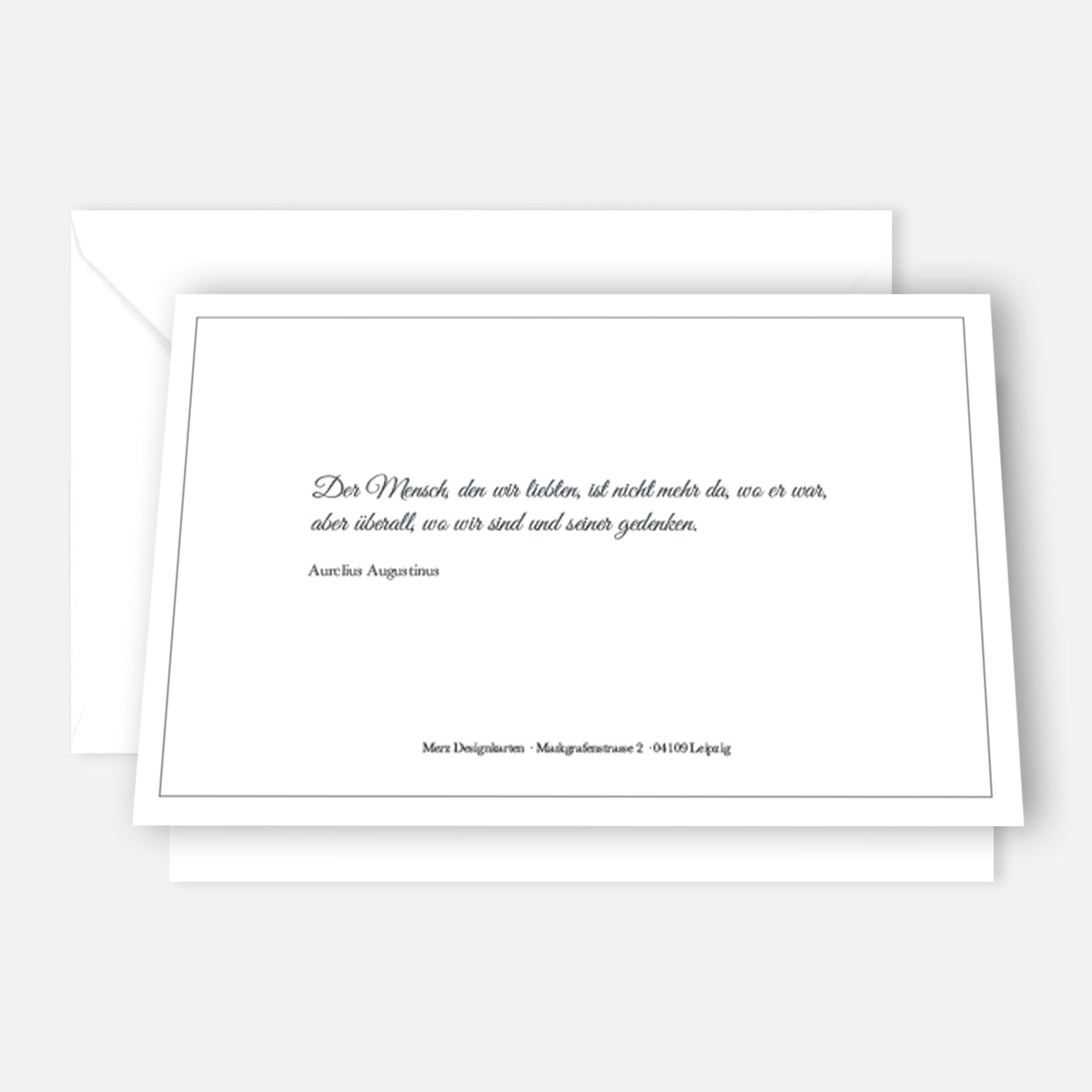 15 einfühlsame Trauerkarten Beileidskarten Klappkarten mit Briefumschlag Spruch - Merz Designkarten