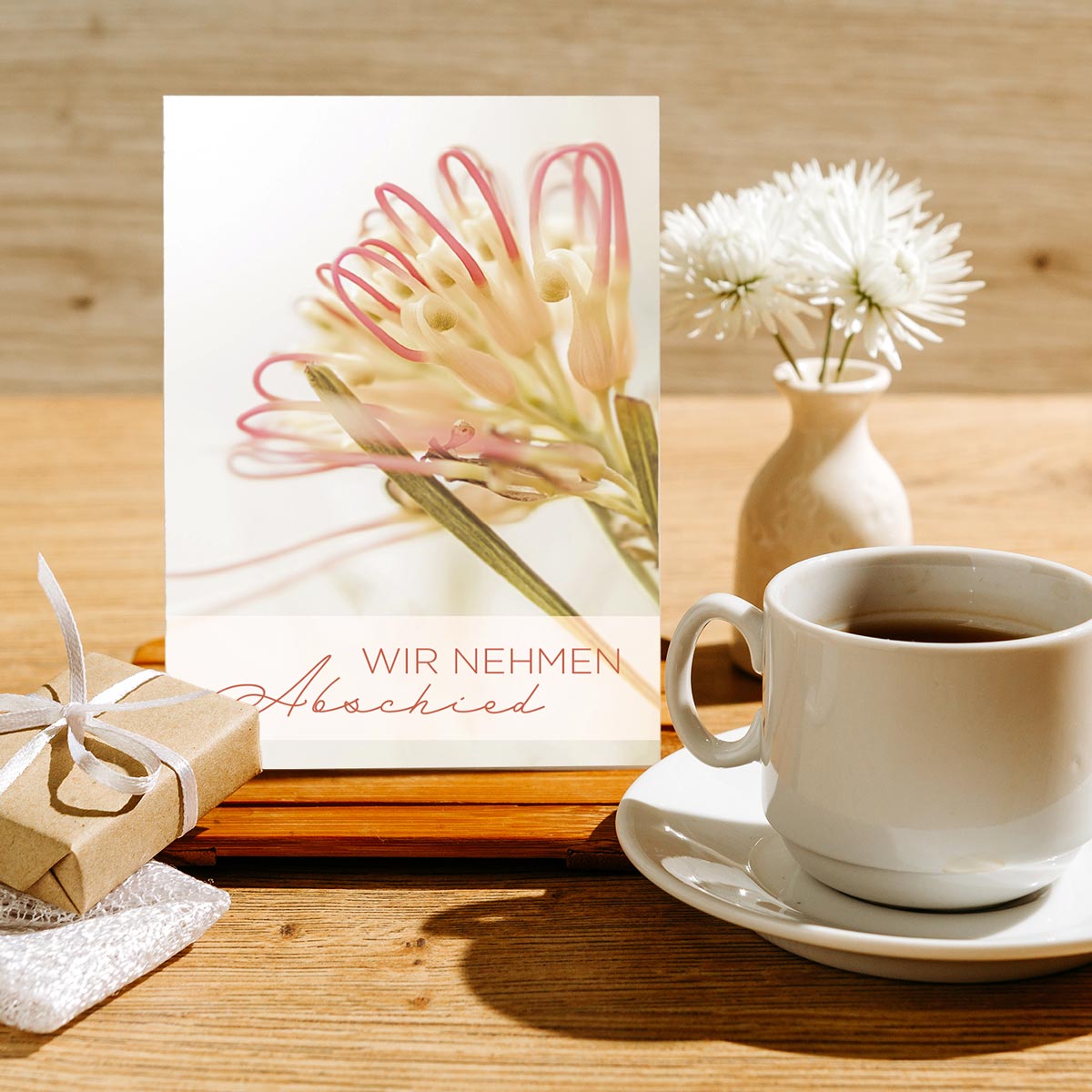 15 Trauerkarten Einladung zur Trauerfeier  mit 15 Umschläge Merz Designkarten