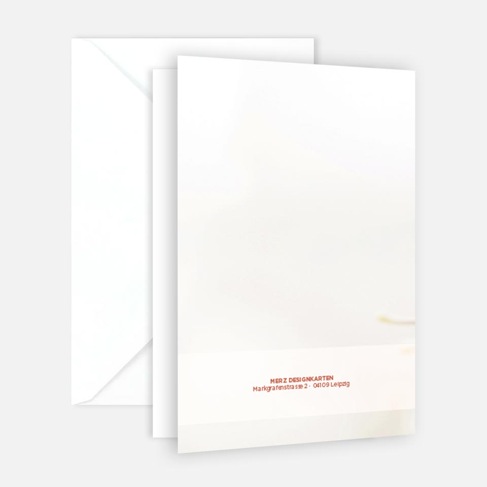 15 Trauerkarten Einladung zur Trauerfeier  mit 15 Umschläge Merz Designkarten