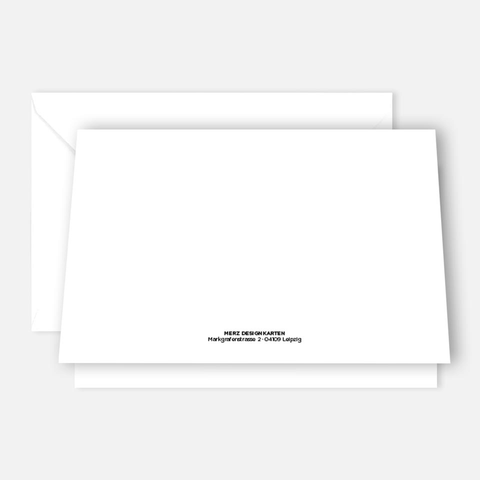 6 Stück Premium Dankeskarten (Klappkarten) mit Umschlägen, Danke Karten Geburt Merz Designkarten