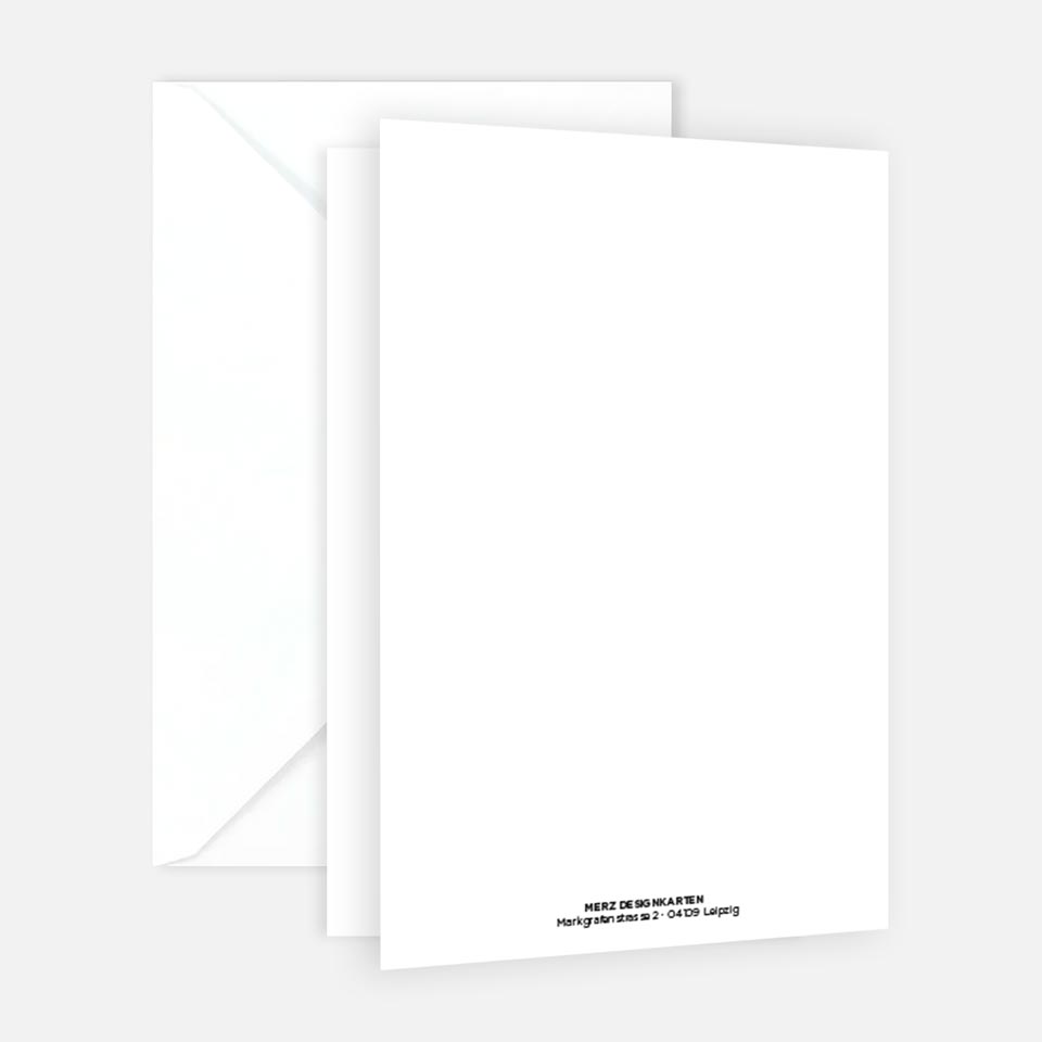 6 Stück Premium Dankeskarten (Klappkarten) mit Umschlägen, Danke Karten Geburt Merz Designkarten