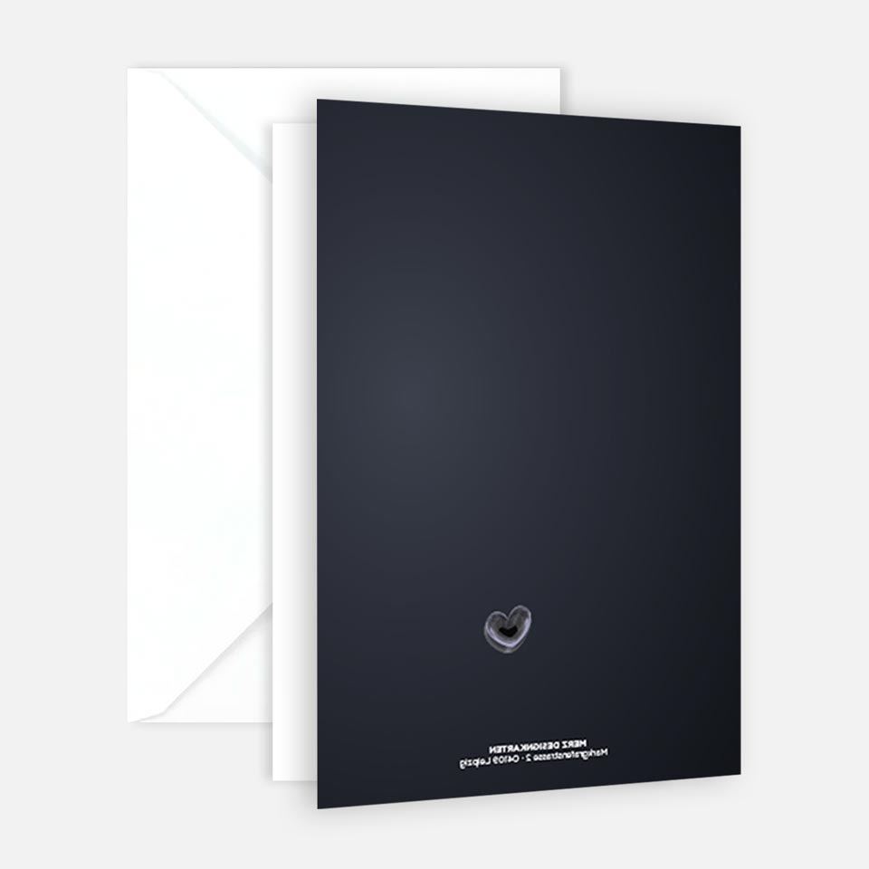 1 edle Valentinstagskarte 12x18cm Klappkarte +Umschlag Liebe Valentinstag Karte Merz Designkarten