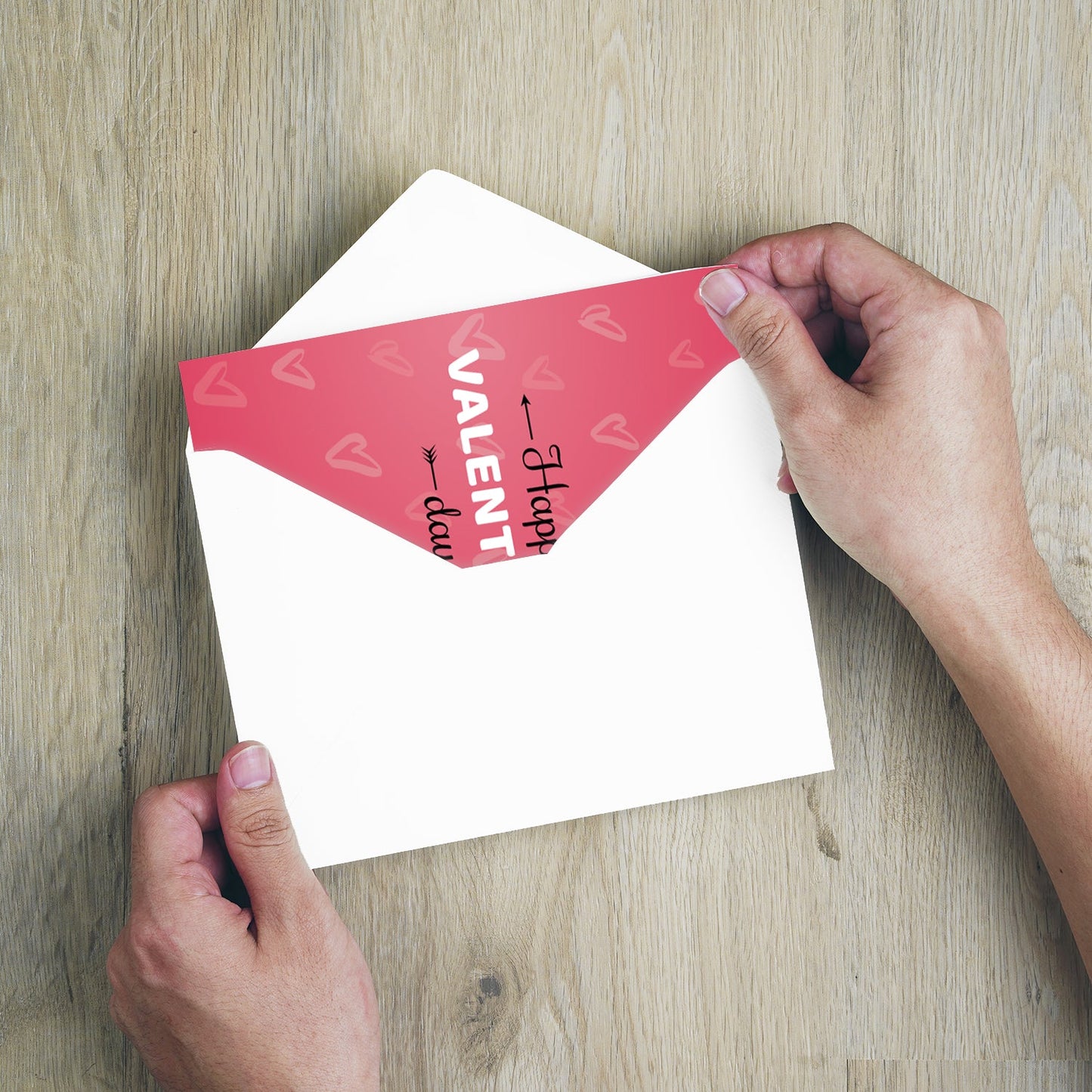 1 edle Valentinstagskarte 12x18cm Klappkarte +Umschlag Liebe Valentinstag Karte Merz Designkarten