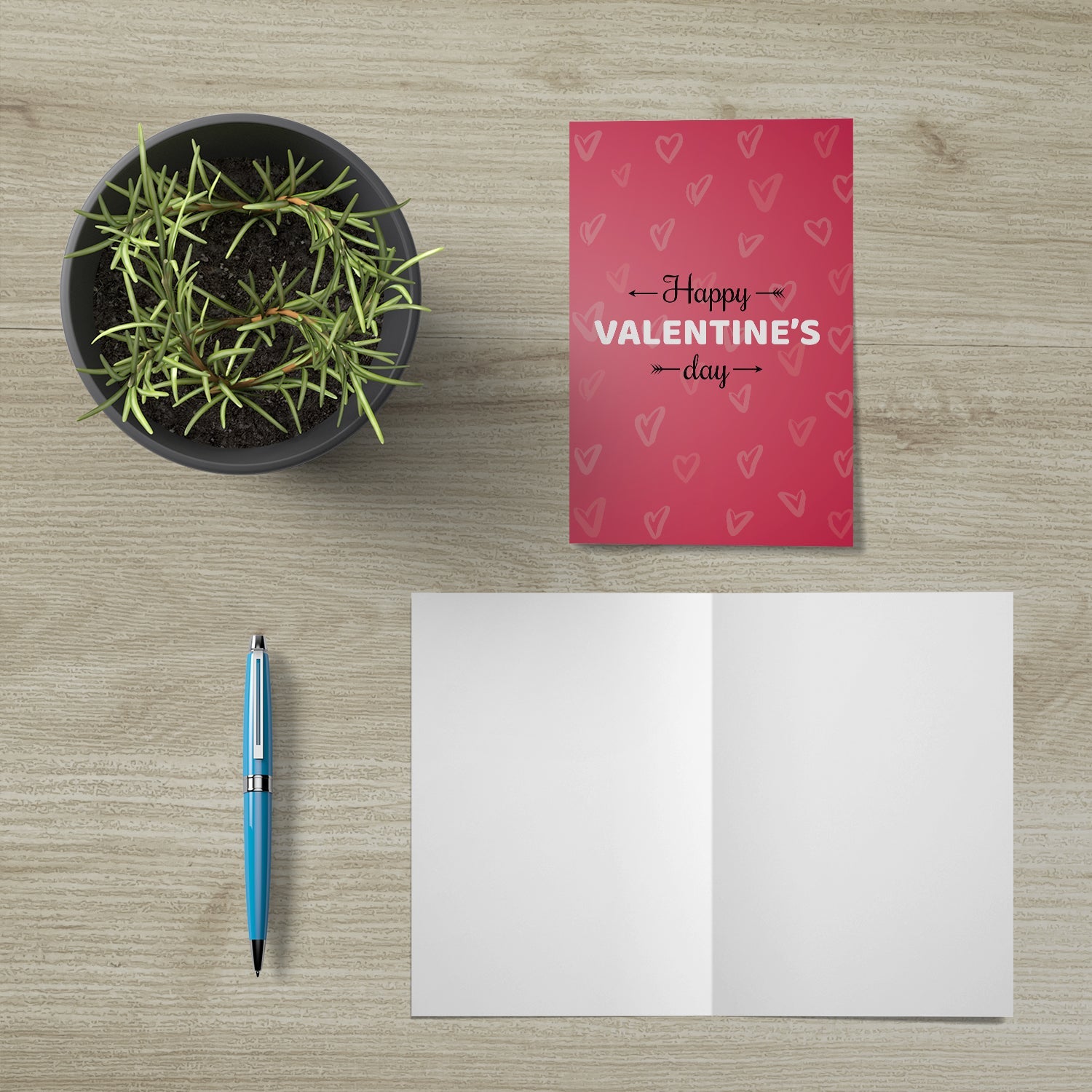 1 edle Valentinstagskarte 12x18cm Klappkarte +Umschlag Liebe Valentinstag Karte Merz Designkarten