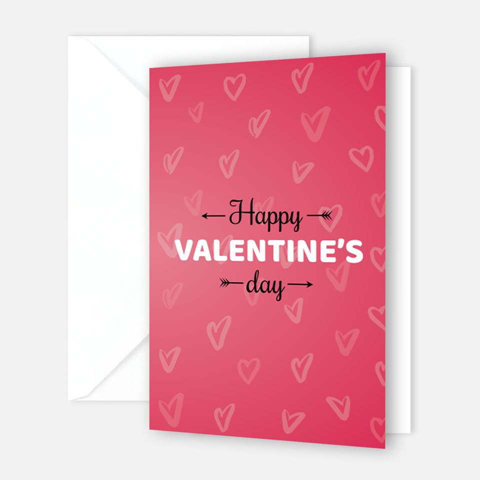 1 edle Valentinstagskarte 12x18cm Klappkarte +Umschlag Liebe Valentinstag Karte Merz Designkarten