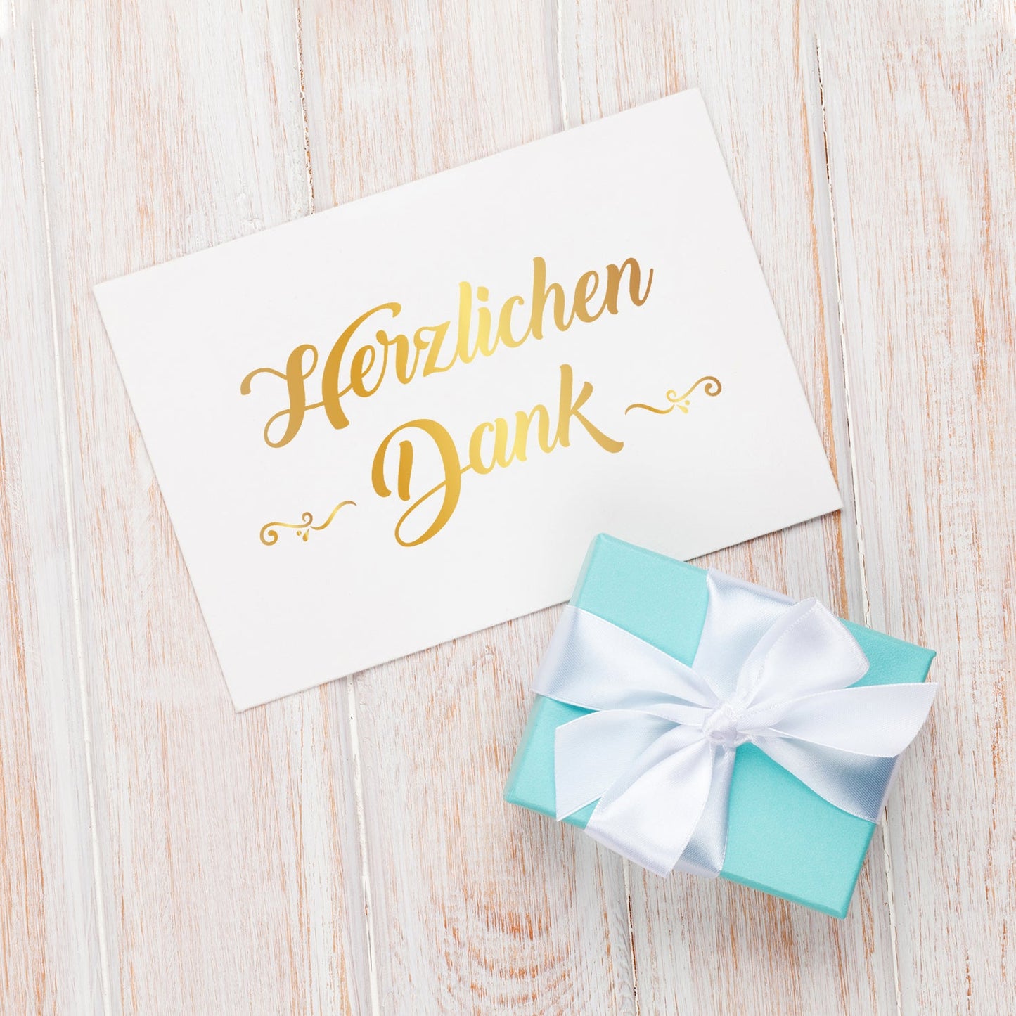 4 Premium Dankeskarten (Klappkarten) mit 4 Umschlägen, Danke Karten Grußkarte Merz Designkarten