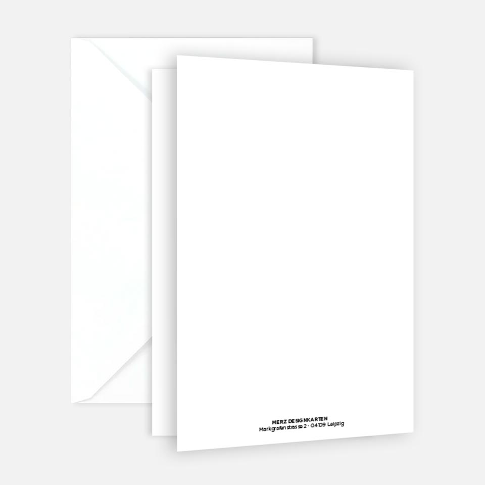 1 Hochzeitskarte 18x12cm Klappkarte mit Umschlag Glückwunschkarte zur Hochzeit Merz Designkarten