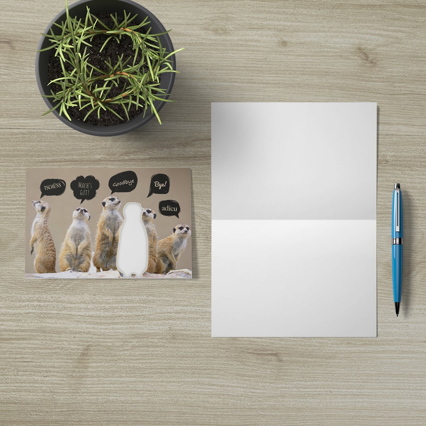 1 Abschiedskarte 12x18cm Ruhestand Kündigung Abschied Kollege Kollegin Rente Merz Designkarten