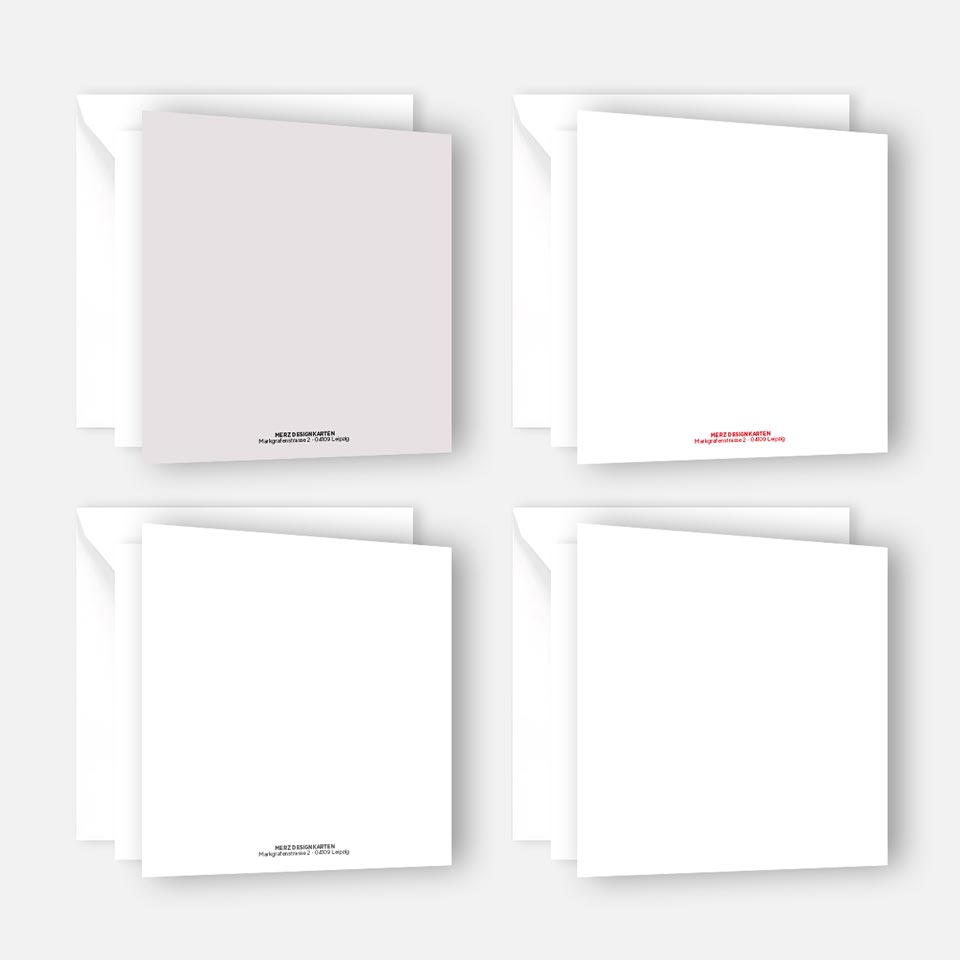 4 Weihnachtskarten Grußkarten für Weihnachten Klappkarten mit Umschlag Karten Merz Designkarten