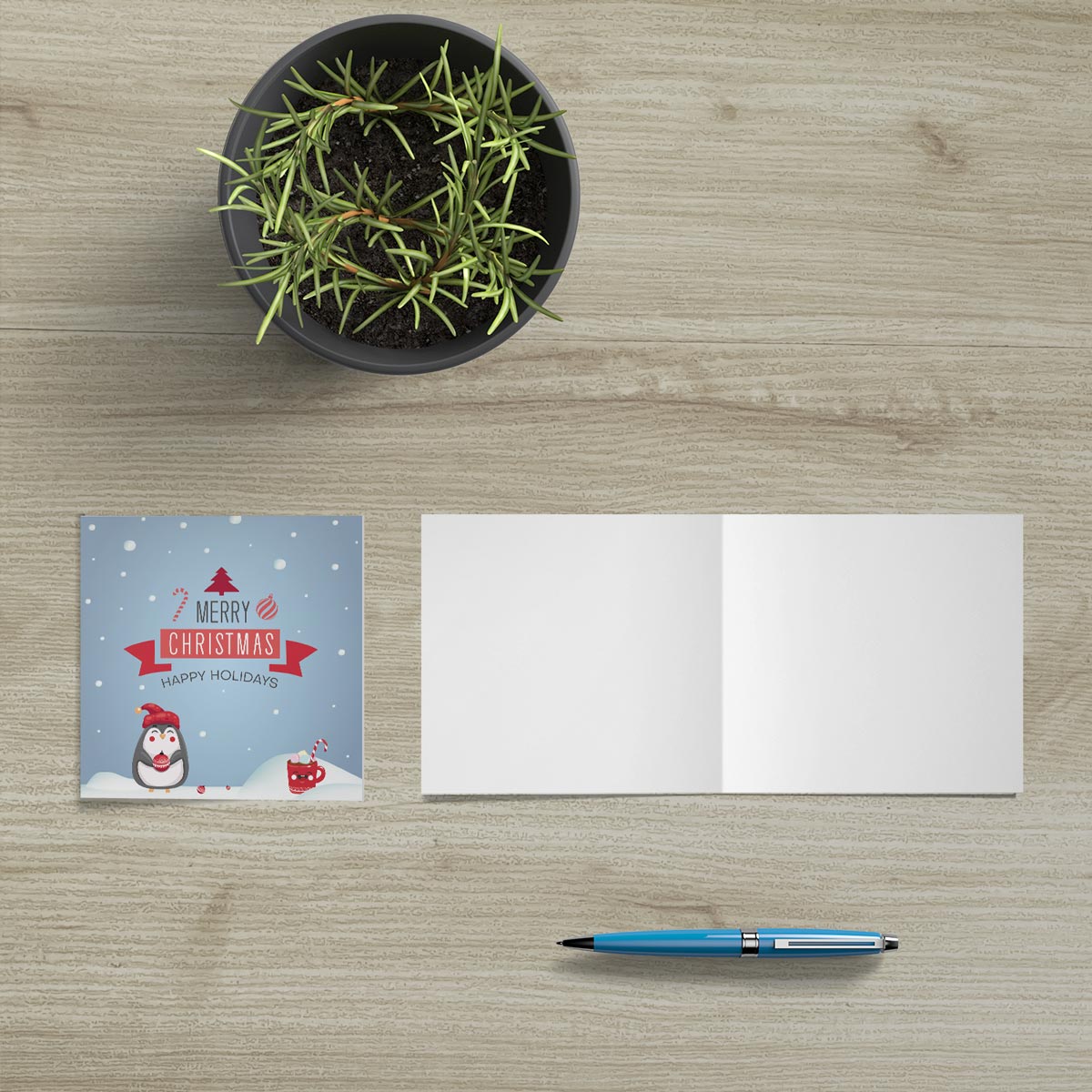 8 Weihnachtskarten Grußkarten für Weihnachten Klappkarten mit 8 Kuverts Merz Designkarten