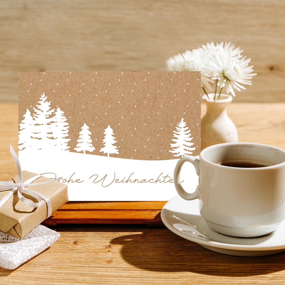 6 Weihnachtskarten Weihnachten merry christmas 10,5x14,8cm Klappkarten +6 Kuvert Merz Designkarten