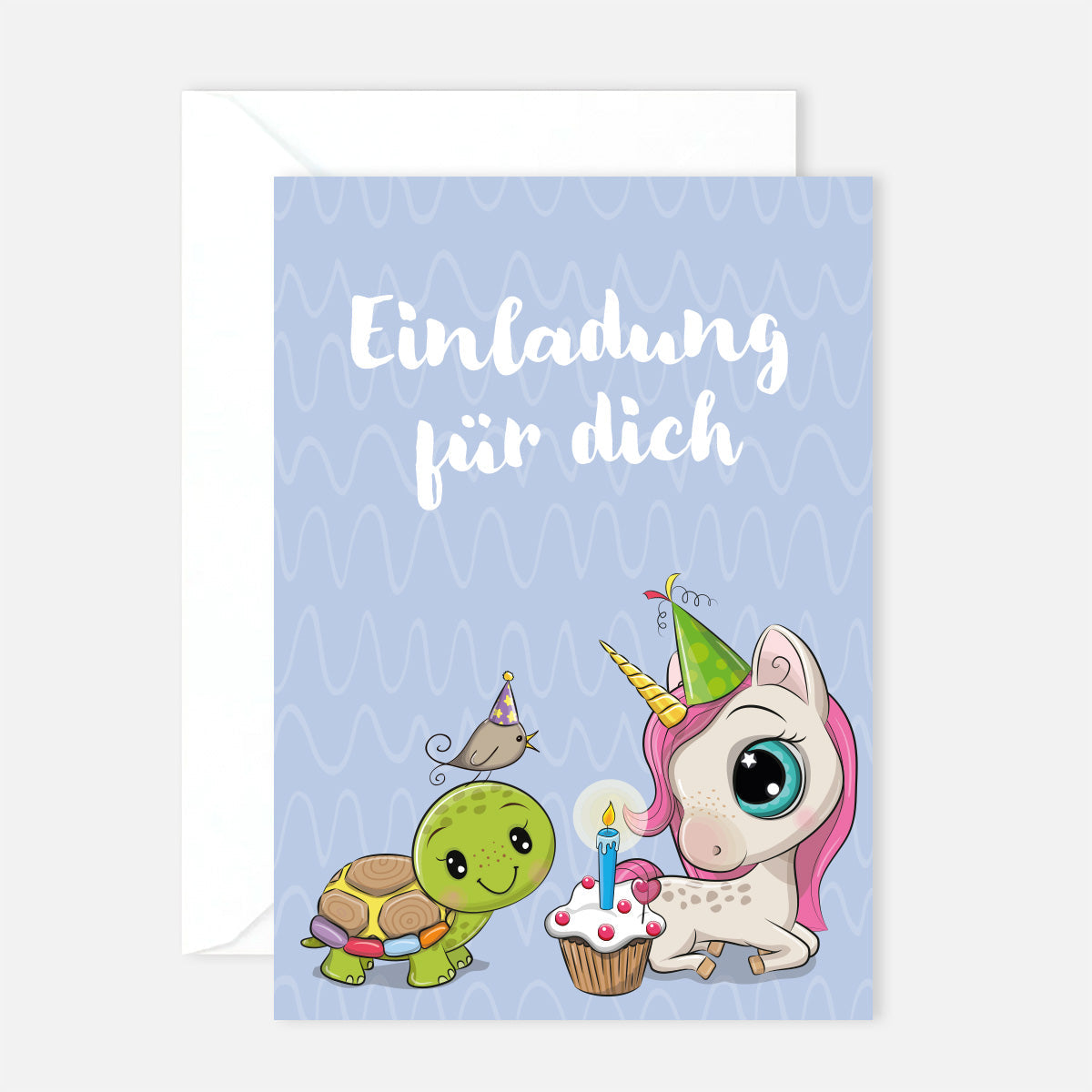 12 Einladungskarten Kindergeburtstag Kids Postkarten 14,8x10,5cm + 12 Umschläge Merz Designkarten