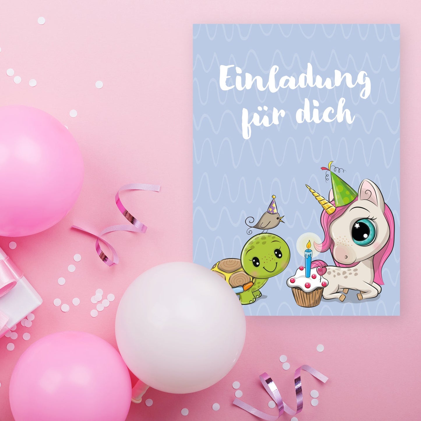 12 Einladungskarten Kindergeburtstag Kids Postkarten 14,8x10,5cm + 12 Umschläge Merz Designkarten