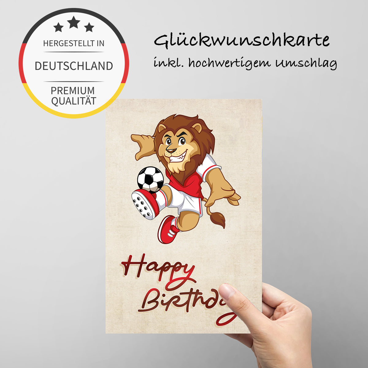 1 Geburtstagskarte für Kinder happy birthday 10,5x14,8cm + 1 Kuvert Geburtstag Karten
