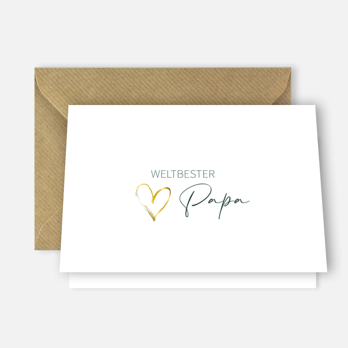 1 edle Vatertagskarte ( edles Designerpapier) und 1 Umschlag Handarbeit - Lieblingsladen