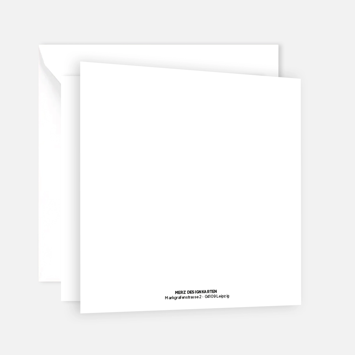Edle quadratische Weihnachtskarte - Klappkarte - rot-goldenes Design