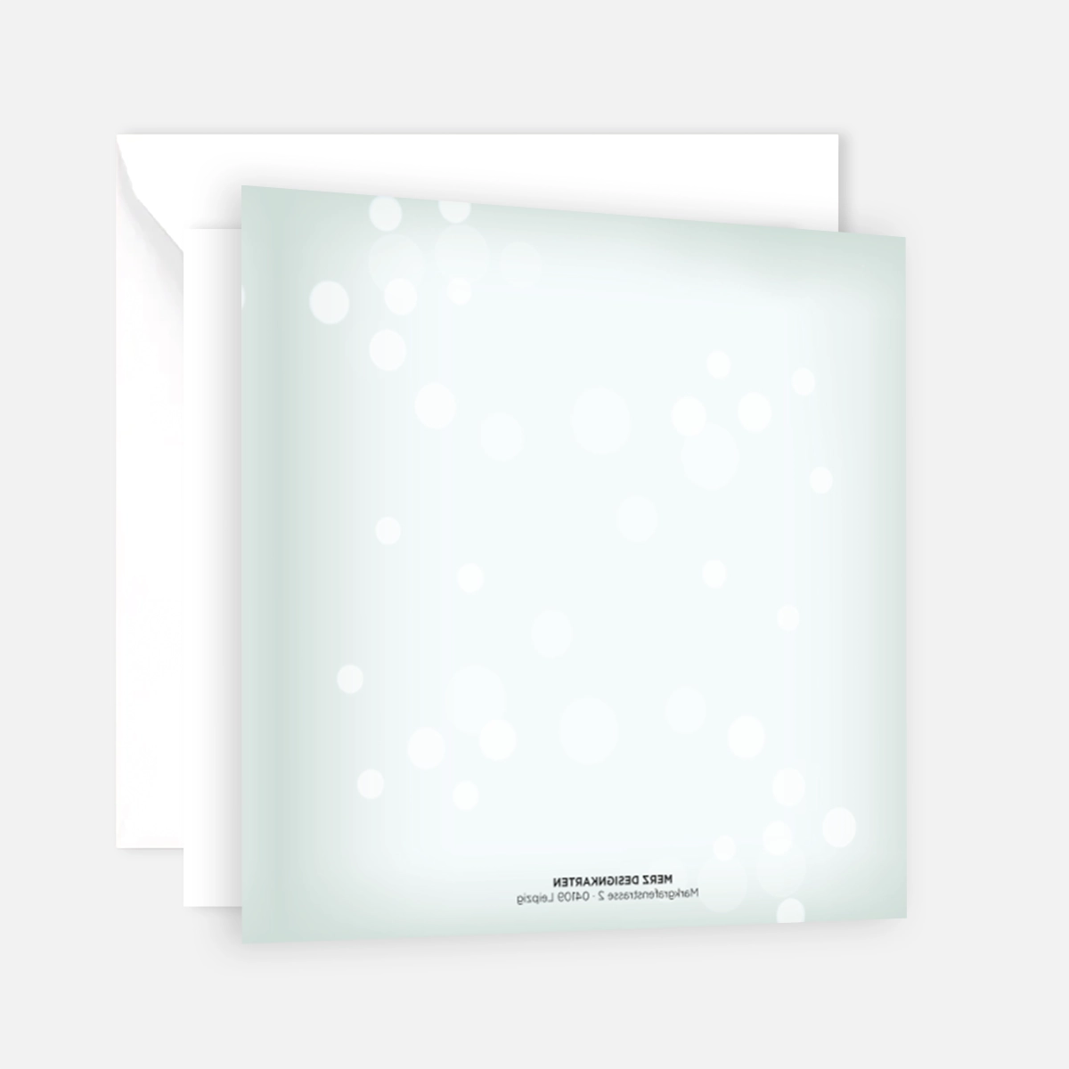 Retro-Weihnachtskarte mit Tanne- Klappkarte mit weißem Kuvert Merz Designkarten
