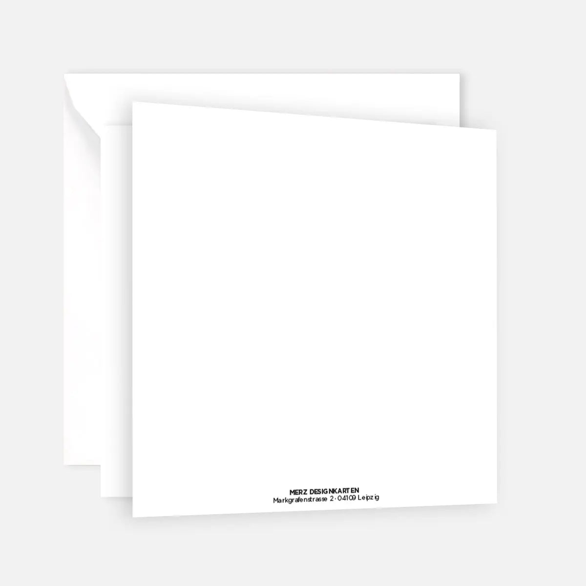 Bezaubernde quadratische Weihnachtskarte - Klappkarte mit weißem Kuvert