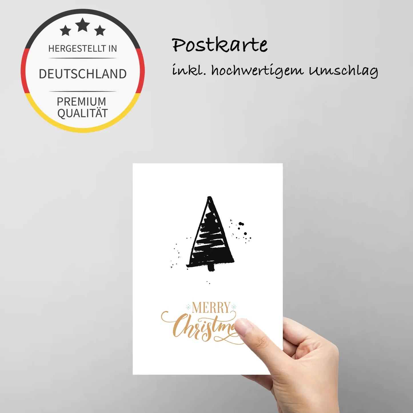 1 moderneWeihnachtskarte - Postkarte