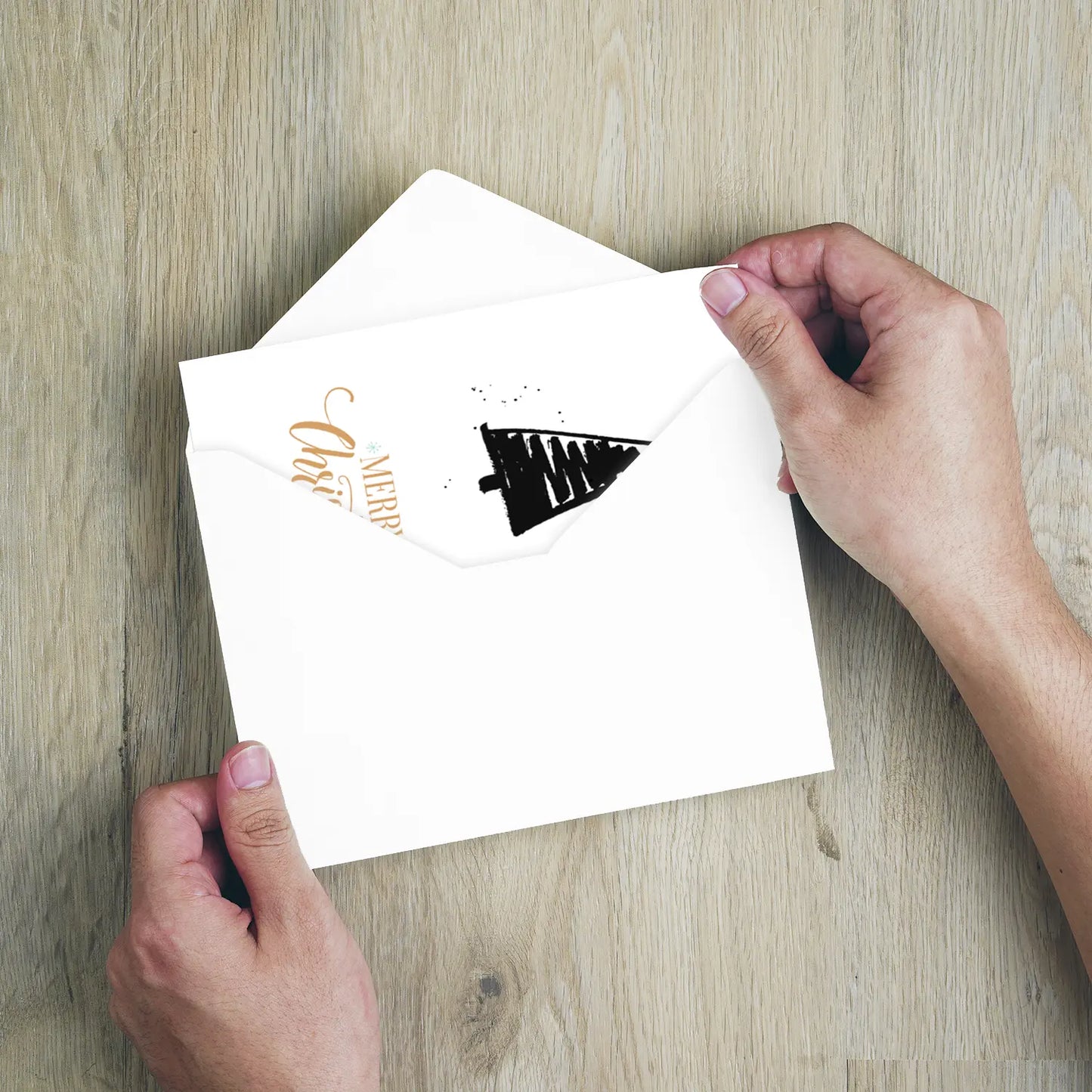 1 moderneWeihnachtskarte - Postkarte