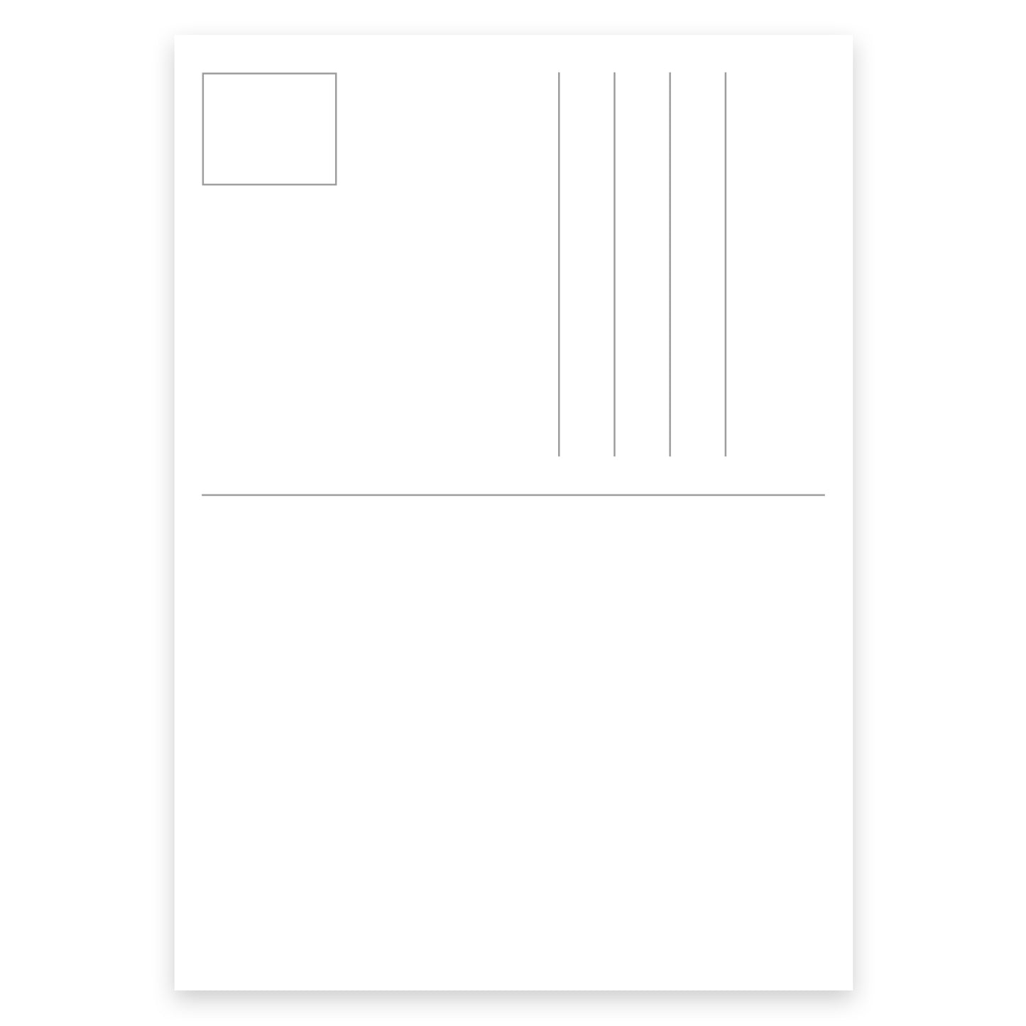 1 moderne Weihnachtskarte - Postkarte - mit Geschenkemotiv