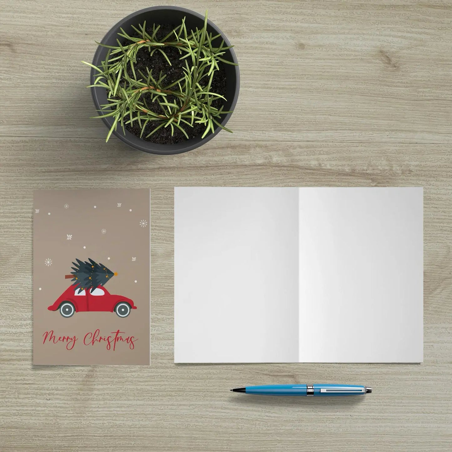 Modernes Weihnachtskarteset - 6 unterschiedliche Motive 10,5 x 14,8cm Klappkarten