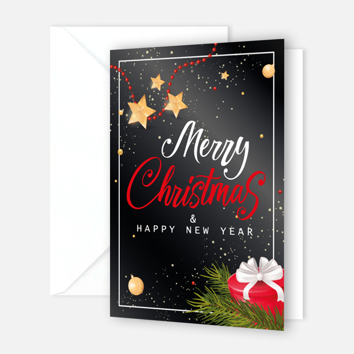Bezaubernde Weihnachtskarte - inkl. Umschlag mit Weihnachtsmotiven