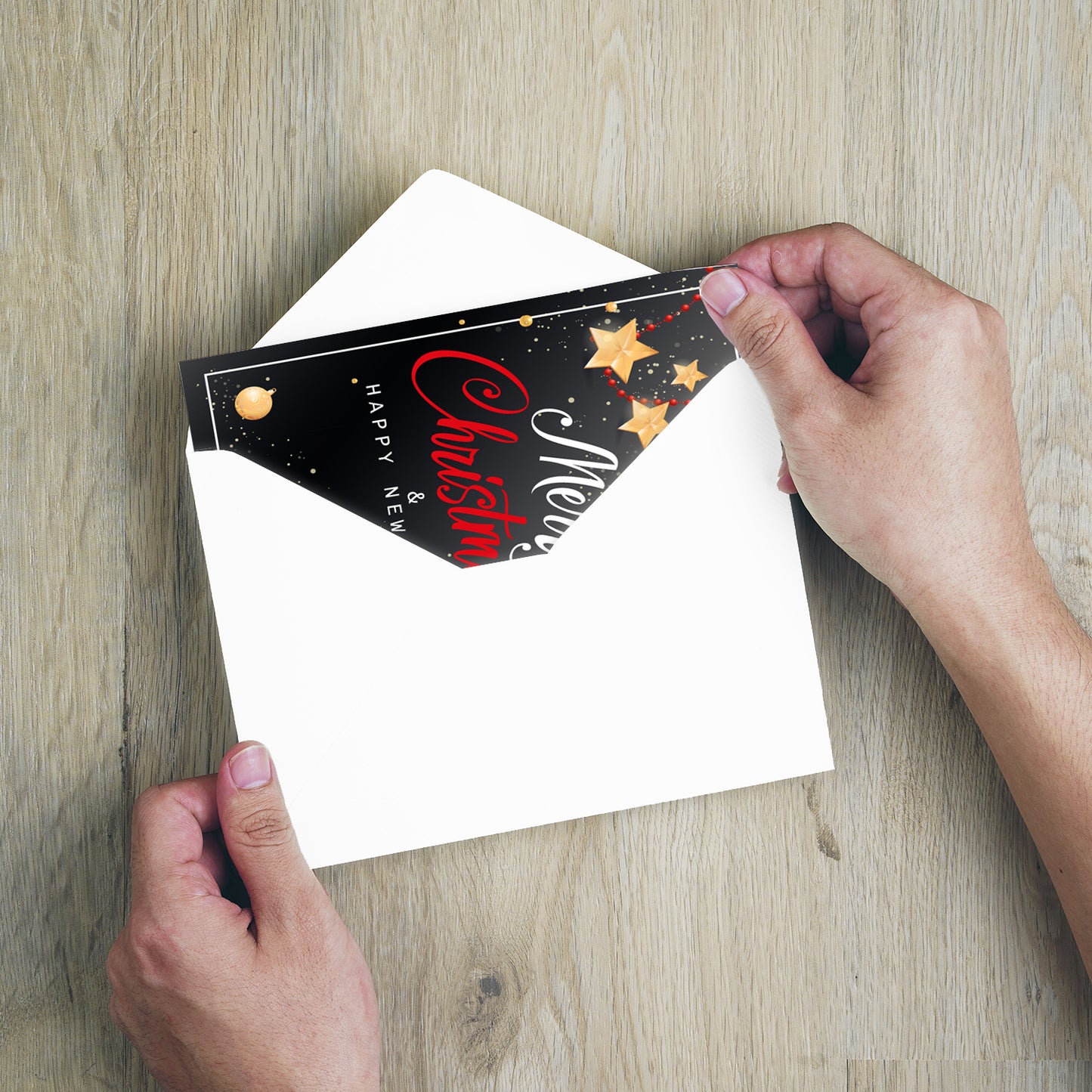 Bezaubernde Weihnachtskarte - inkl. Umschlag mit Weihnachtsmotiven