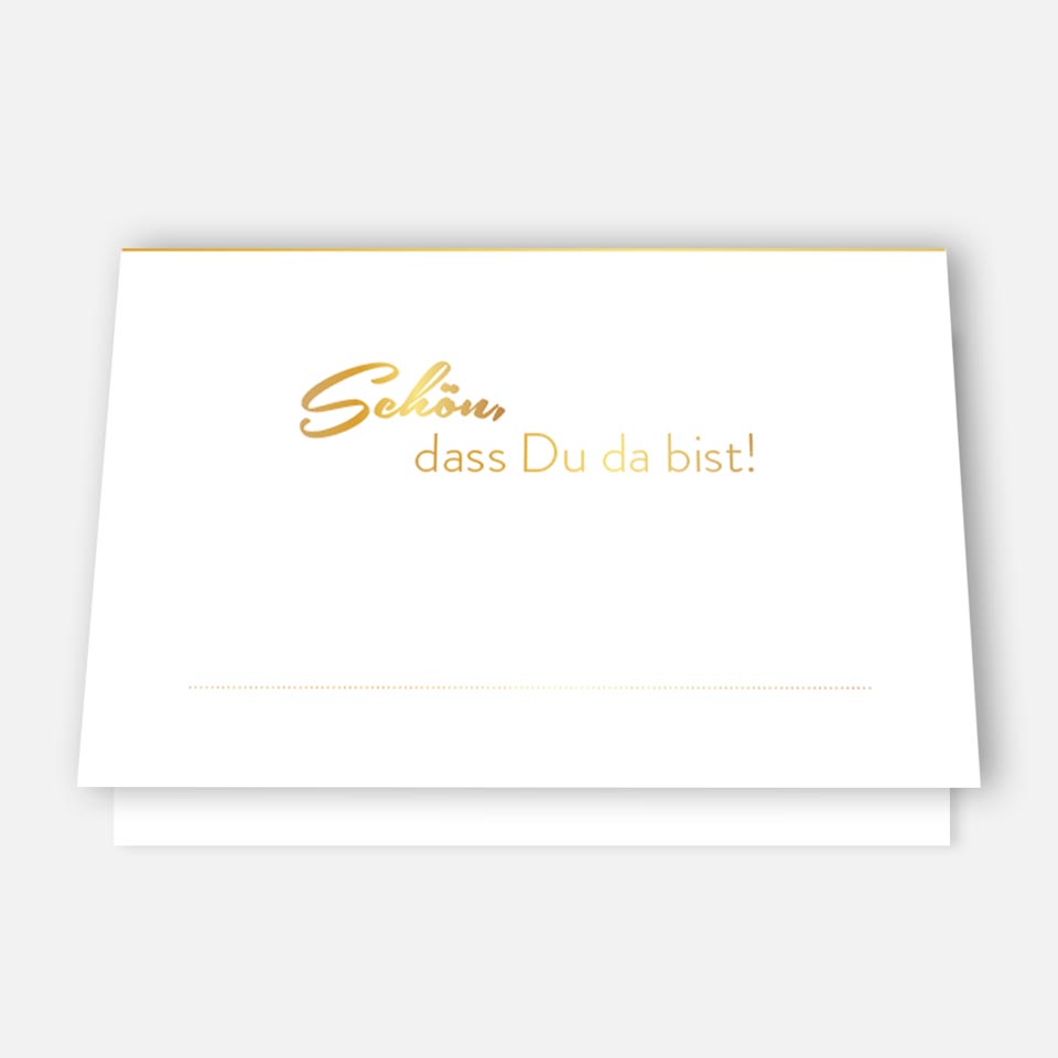 50 edle Tischkarten Platzkarten 5,5x8,5cm (eine Seite) Hochzeit Feier Geburtstag Merz Designkarten
