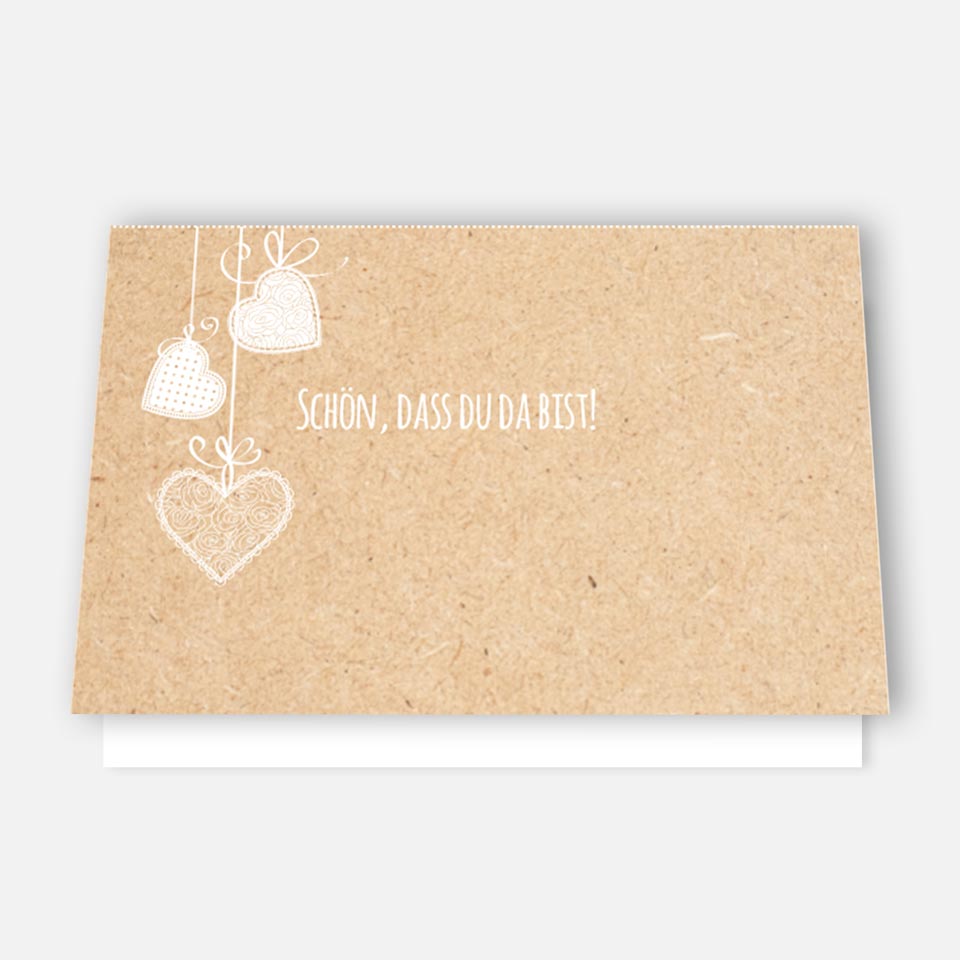 50 Premium-Tischkarten Platzkarten Namenskarten Namensschilder Hochzeit Feier Merz Designkarten