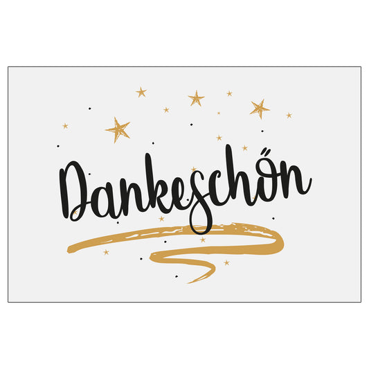 10 Stück Premium Dankeskarten (Klappkarten) mit Umschlägen, Danke Karten Geburt