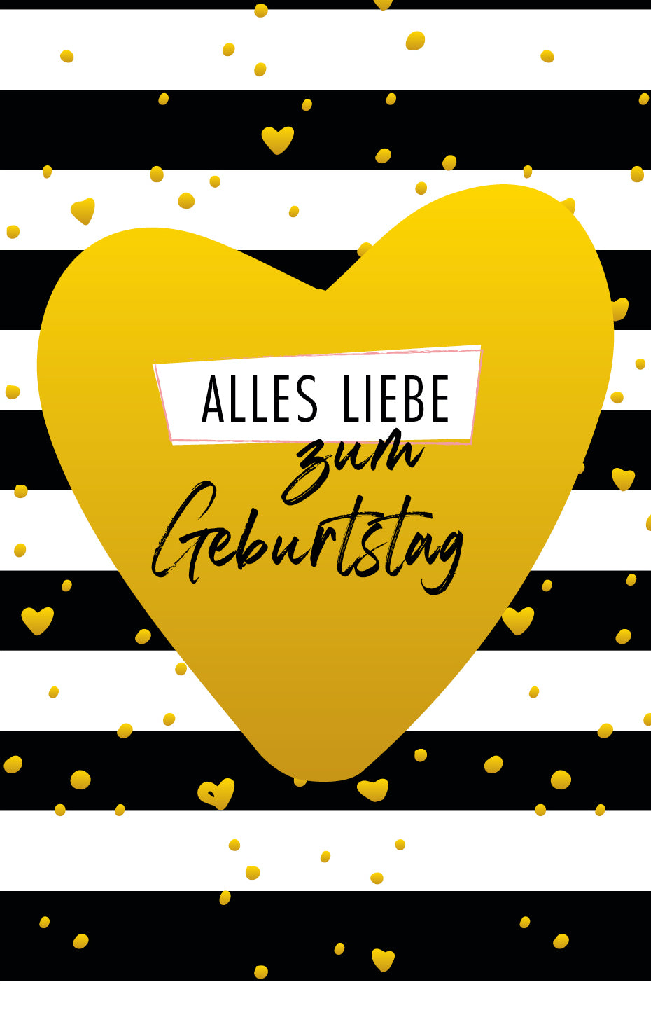 4 Premium Geburtstagskarten Happy Birthday 18x12cm + 4 Kuverts Geburtstag Karten